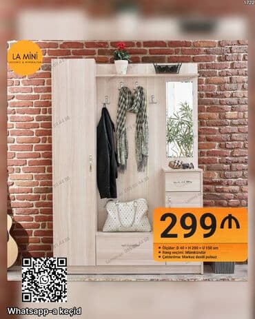 Dəhliz üçün kompakt mebel dəsti – LA Mini (laconic &amp; minimalism)