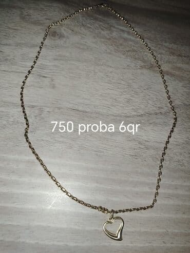 sep sekilleri: Dəstə daxildir: Kulon, Sarı qızıl, 585 Əyar, 96 g — 3