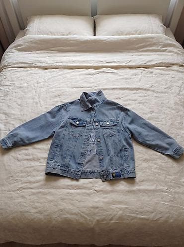 paltar don: Uşaq üçün cins gödəkçə - Rəng: açıq mavi (light wash) - Material: sıx — 1