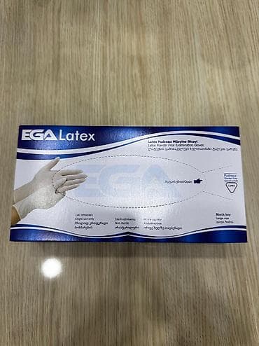 nitril əlcək: EGA latex pudrasiz elcek Razmerler Qara nitril S Latex pudrasız S L — 1