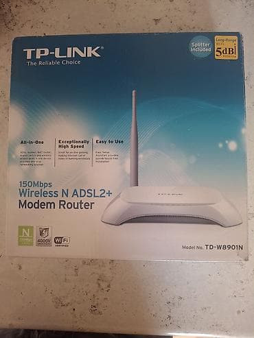ev telefonlar: TP-LINK TD-W8901N – 150Mbps Wireless N ADSL2+ Modem Router — 1