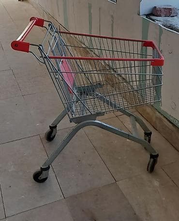 Market/supermarket üçün alış-veriş arabası - Material: möhkəm metal — 1