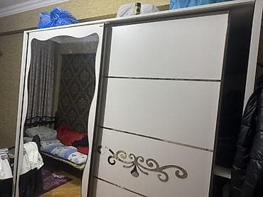 qaz soran mator: 2 qapılı, Güzgülü, Ağ, Digər material, Kupe, Düz dolab — 2