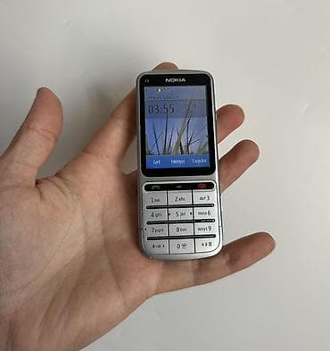 ucuz nokia: Nokia C3, rəng - Gümüşü, Sensor — 8