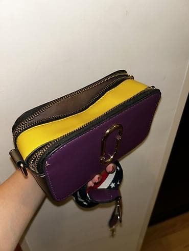 marc jacobs: Çiyin çantası – mini “camera bag” formatı - Rəng: bənövşəyi ön hissə — 7