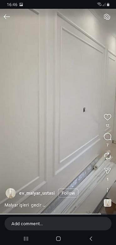 Балконы: Malyar və dekorativ işlər xidməti - Divar və tavanların professional — 1