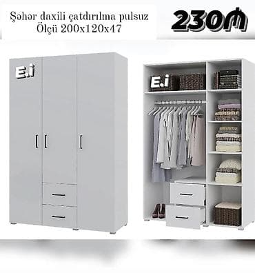 ayaqabl dolabl: 3 qapılı dolab Yep yeni 230 azn rəng seçimi var çatdırılma var — 1