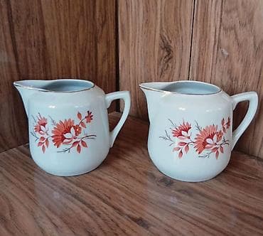 dam: Porcelan süd/qaymaq qabları dəsti (2 ədəd) - Material: porselen - — 2