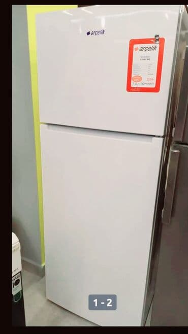 arçelik soyuducu: İşlənmiş 2 qapılı Arcelik Soyuducu Satılır, rəng - Ağ, Təkərli — 2