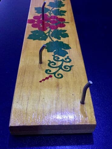 Quruducular: Əl ilə milli üslubda hazırlanmış taxta asqı — 7