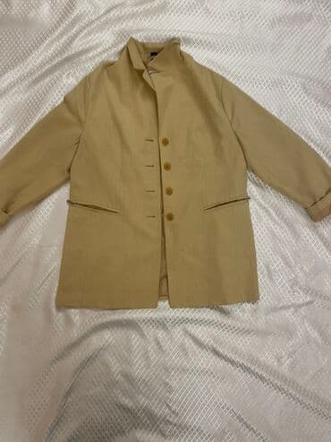 cins pencekler: Fabiani qadın pencəyi - Rəng: bej/boz-bej - Model: klassik düz kəsim — 1