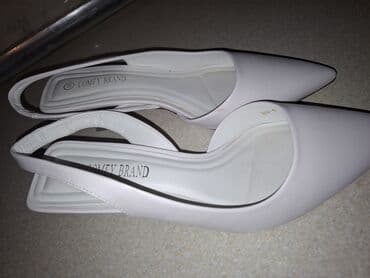 qadın üçün qış zamşa botfortları: Туфли, Размер: 39, цвет - Белый, Б/у — 2