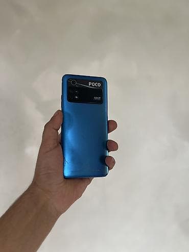 qedimi telefonlar: Poco M4 Pro, 256 GB, rəng - Göy, Barmaq izi, Face ID — 7