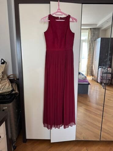 midi məxmər ətəklər: Qadın gecə/libas dəsti 1) Göy rəngli maxi paltar + şifon şal - Göy — 4