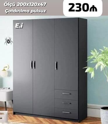 ucuz seyf qapilar: Yeni, Düz dolab, Qarderob, paltar dolabı — 1
