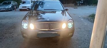 2000 e46 bmw: Mercedes-Benz E-Class (W211) sedan - Kuzov: sedan, qara rəng, klassik — 4