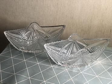 Xrustal “Ladya” qabları - Material: qalın şüşə/kristal tərzində
