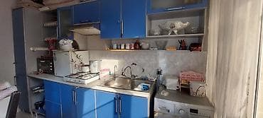 Mavi rəngli modul mətbəx mebeli satılır.orta vəziyyətdə moyka gülbən — 1
