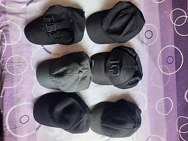 ağ kepka: Kepka, İşlənmiş, rəng - Qara, One size — 1