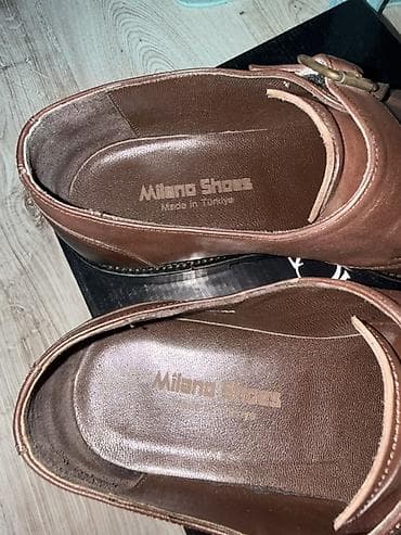 işlenmiş eşyalar: Milano Shoes kişi klassik ayaqqabısı - Model: Monk strap (tək tokalı) — 4