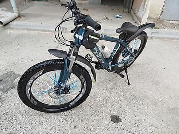 velosiped ural: Dağ velosipedi – 24” təkərlər, enli protektorlu şinlər. Rəng: tünd — 1