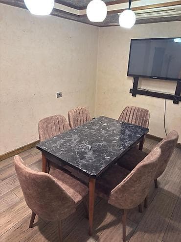 hamile tortlari: NigMasa dəsti satılır 350₼. Yaxşı vəziyyətdədir. 6 oturcağı var.(3 — 1