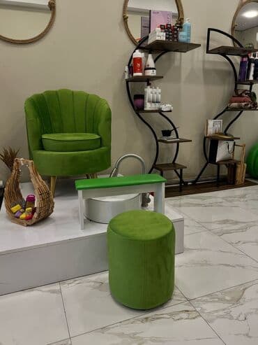 Кухонные принадлежности: Pedikür üçün salon dəsti - Komplekt: yumşaq məxmər örtüklü kreslo — 3