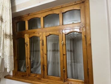 En 180 H 140 1 ədəd var 50 azn Taxta pəncərə dəsti - Material