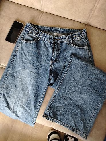 Toy paltarları və aksesuarları: 7 cüt cins şalvar dəsti - Material: klassik denim (pambıq əsaslı). - — 1