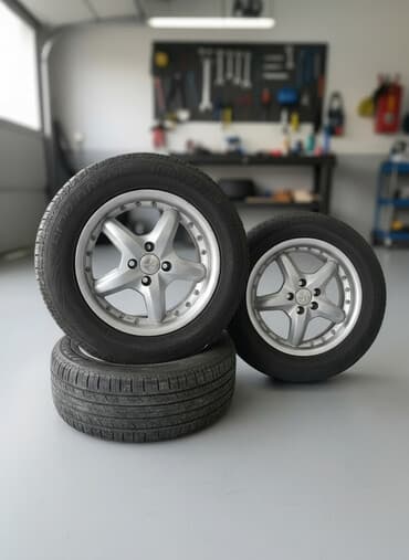 Təkərlər: Məlumat: - Komplekt: 4 ədəd yüngül lehimli disk + 4 ədəd şin - Disk: 5 — 1