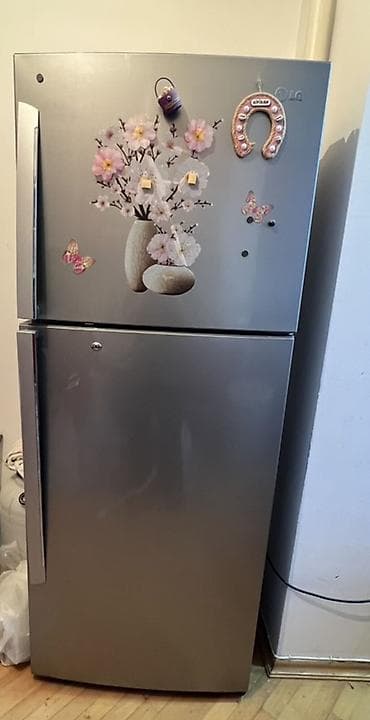 Техника для кухни: Б/у 2 двери LG Холодильник Продажа, цвет - Серебристый — 1