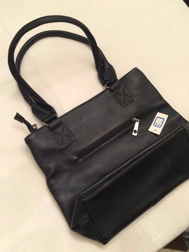 louis vuitton canta: Teze. Qara deri sumka — 2