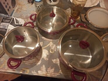 qazan fen: Qazan, rəng - Qırmızı, Paslanmayan polad, Türkiyə — 2