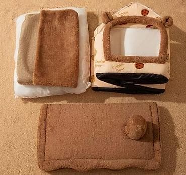 pişiy evi: Yumuşaq “Cookie Bear” evciyi – pişik və kiçik itlər üçün rahat yuva — 2