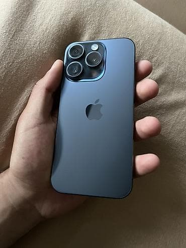 baku electronics tv: IPhone 15 Pro, 128 GB, Mavi, Face ID — 1