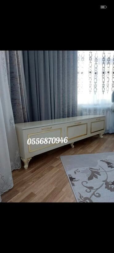 ders masaları: Yeni, Düz TV altlığı, Polkalı, Laminat, Azərbaycan — 2