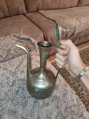 CD, DVD disklər və kassetlər: Antik mis əşya – Şərq üslubunda su/şərbət məcməyisi (ibrik) - — 4