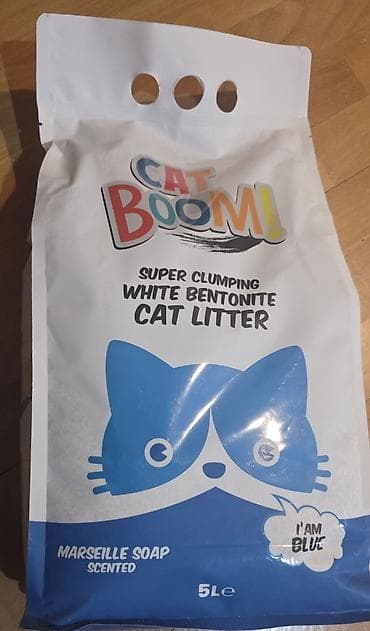 ag pişik: CAT BOOM! pişik qumu Super clumping (tez yığılan) ağ bentonit pişik — 1