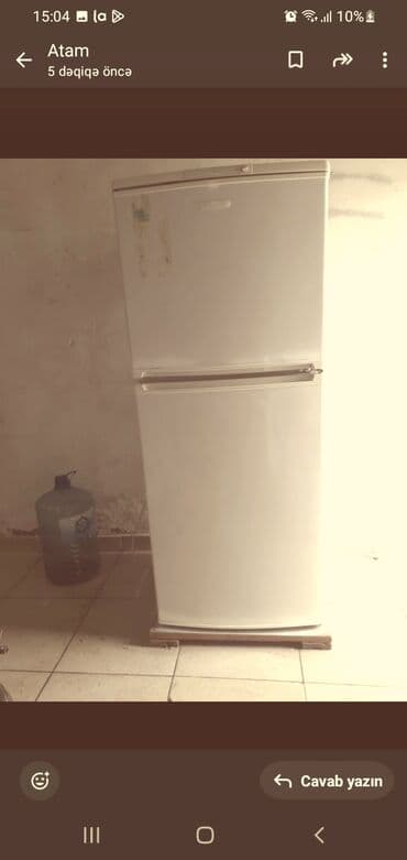 iki kameralı soyuducu: İki qapılı soyuducu - Rəng: ağ - Üst hissədə dondurucu bölmə, aşağıda — 1