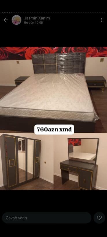 мебель для прихожей: Təknəfərlik çarpayı, Dolab — 1