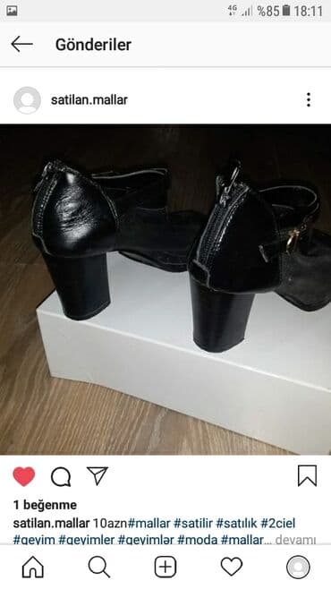 basanoşka 2022: Ölçü: 37, rəng - Qara, İşlənmiş — 2