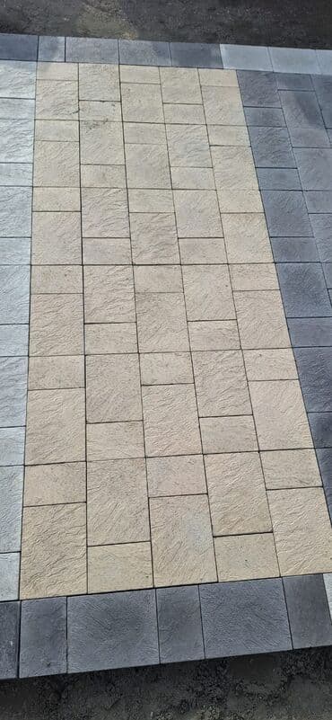 duz corek: Tamet döşəmə xidməti – dekorativ beton/daş təməli ilə həyət və giriş — 24