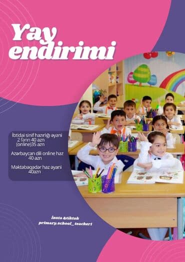 ingilis dili müəlliməsi: Dərslər ali təhsilli müəllim tərəfindən keçirilir — 1