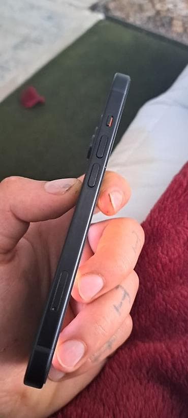 IPhone 15, 128 GB, Black Titanium, Zəmanət, Barmaq izi, Face ID — 6