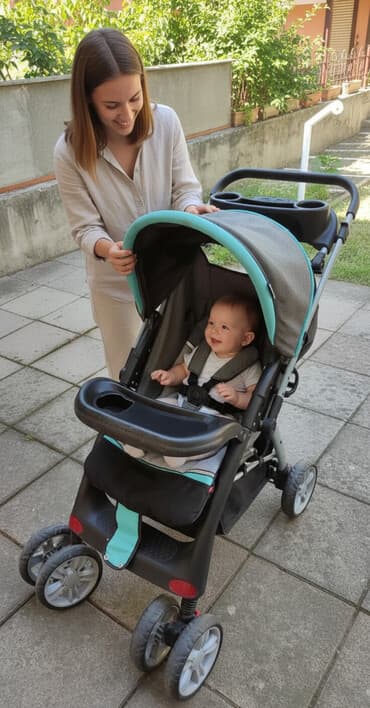 универсальные коляски tutek torero: Классическая прогулочная коляска, Б/у — 1