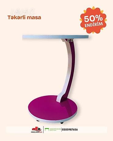 magaza vitrin: Jurnal masası, Yeni, Açılmayan, Laminat, Yumru masa — 3