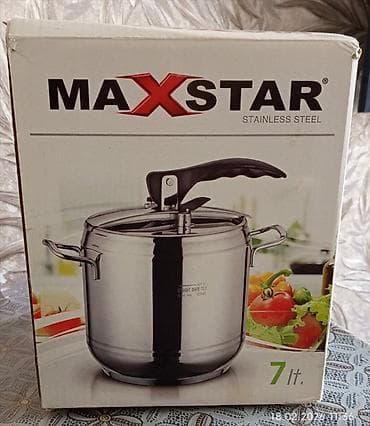 pol aparati: Qazan, rəng - Gümüşü, Paslanmayan polad — 2