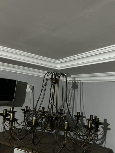 şam qabı: Çılçıraq, 10 və daha çox lampa, Metal — 2