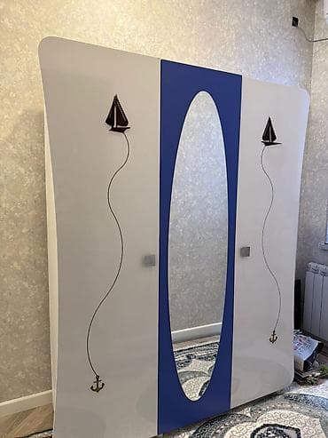 trap hamam: Oğlan və qız üçün, 3 qapılı, Açılan, Düz dolab — 1