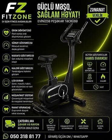 POWERBAND statik velosiped – evdə peşəkar məşq təcrübəsi üçün